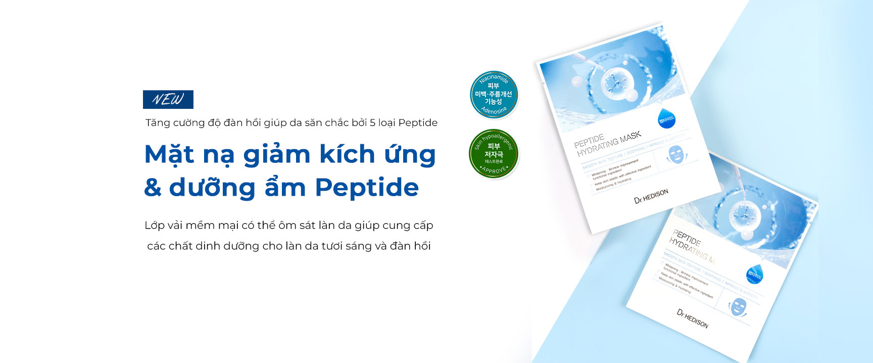 Banner mặt nạ giảm kích ứng peptide